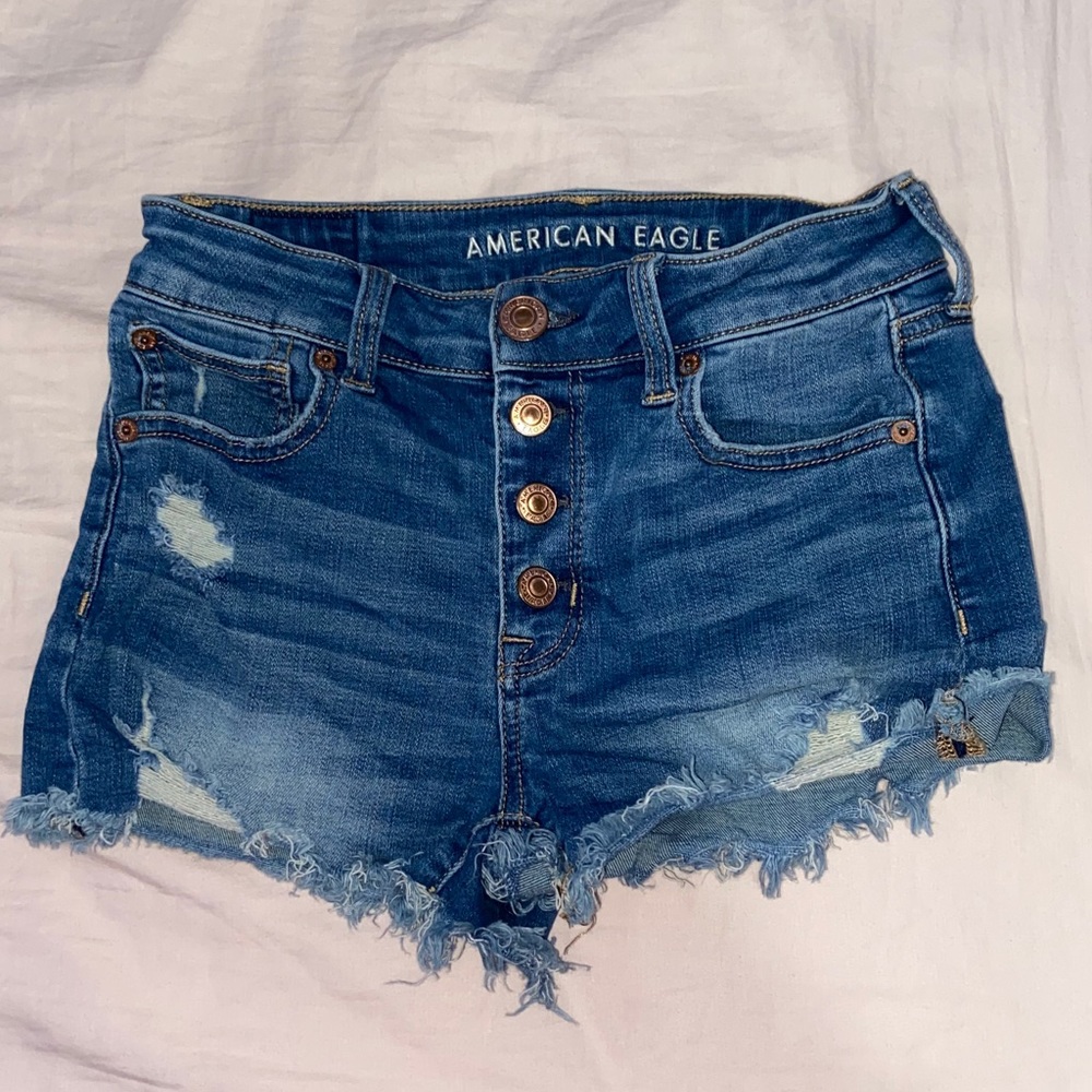 American Eagle high-waisted jean shorts